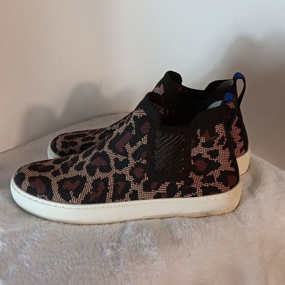 Rothy's "Chelsea" Wildcat Cheetah Print Sneakers - Picture 6 of 6
